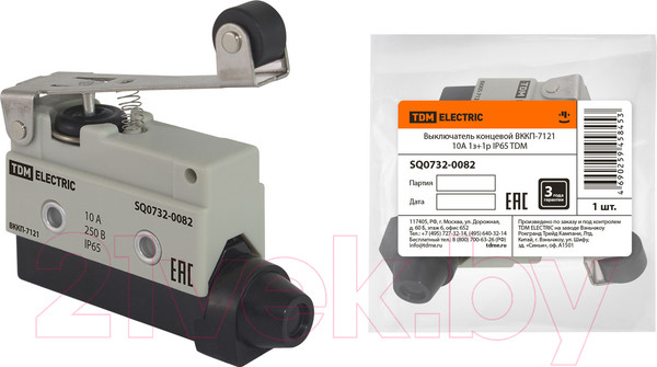Изображение товара Выключатель концевой TDM SQ0732-0082