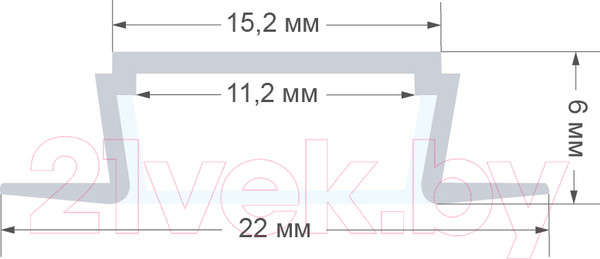 Изображение товара Профиль для светодиодной ленты Apeyron Electrics 08-02 (серебристый)