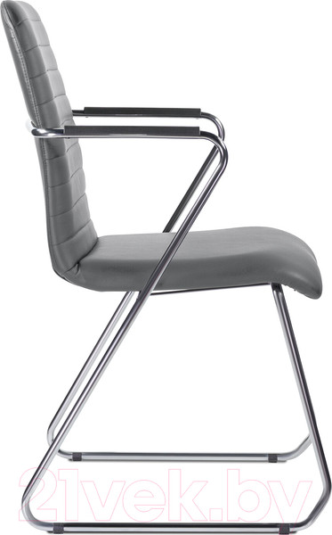 Изображение товара Стул офисный Brabix Visit CF-101 / 532561 (хром/экокожа темно-серая)