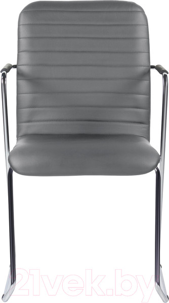 Изображение товара Стул офисный Brabix Visit CF-101 / 532561 (хром/экокожа темно-серая)