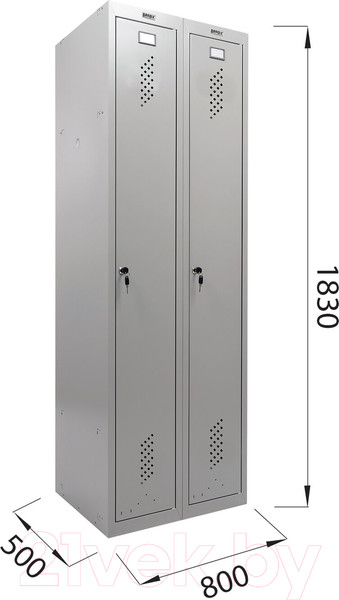 Изображение товара Шкаф металлический Brabix LK 21-80 усиленный / 291129