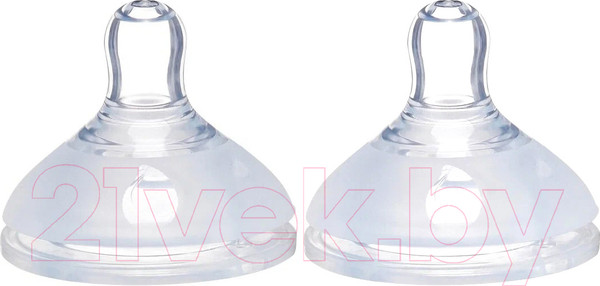 Изображение товара Набор сосок Roxy-Kids Для бутылочек быстрый поток 6мес+ / RBTL-003-L (2шт)