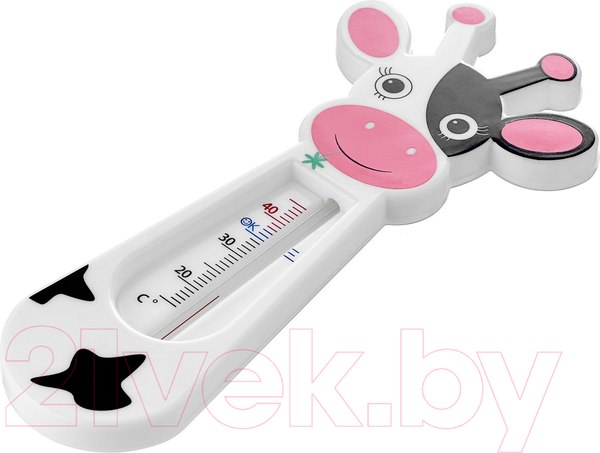 Изображение товара Детский термометр для ванны ROXY-KIDS Черно-белая коровка / RWT-004