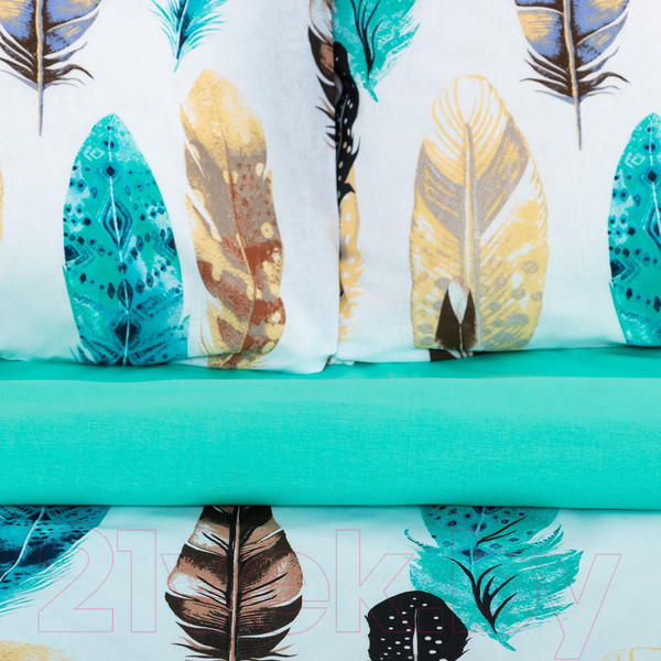 Изображение товара Комплект постельного белья Этель Дуэт перья / 2759795