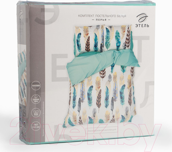 Изображение товара Комплект постельного белья Этель Дуэт перья / 2759795