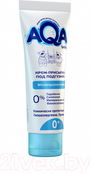 Изображение товара Крем под подгузник AQA Baby Присыпка / 02012110 (75мл)