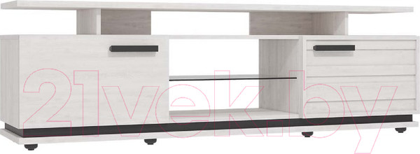 Изображение товара Тумба Глазов Oslo 3 (бетон пайн светлый/черный)