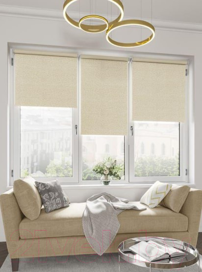 Изображение товара Рулонная штора LEGRAND Блэкаут Кристалл 42.5x175 / 58 069 188 (крем)