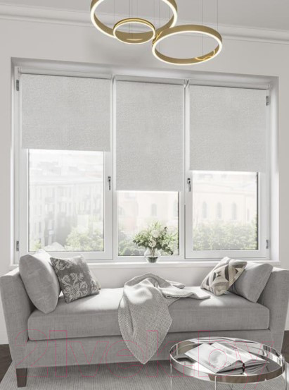 Изображение товара Рулонная штора LEGRAND Блэкаут Кристалл 38x175 / 58 078 750 (серый)