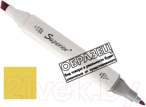 Изображение товара Маркер перманентный Superior Двухсторонний 45 (канарейковый желтый)