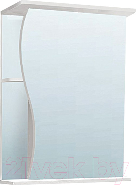 Изображение товара Шкаф с зеркалом для ванной Vako Волна 55 / 11149