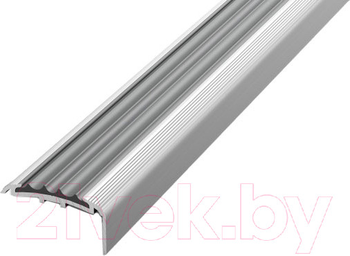 Изображение товара Профиль декоративный Лука Для ступеней с ПВХ-накладкой ПУ 71.2700.01л 2700x40x20 (серебристый/серый)