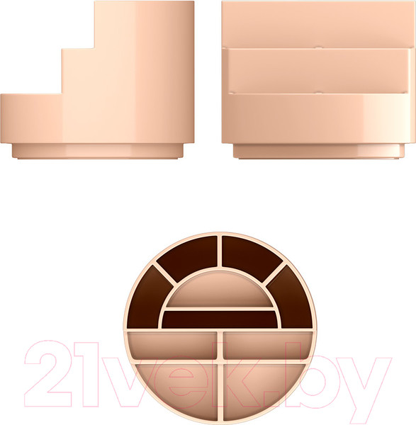 Изображение товара Органайзер настольный Erich Krause Mini Burger Powder / 55773 (розовый)