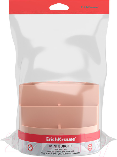Изображение товара Органайзер настольный Erich Krause Mini Burger Powder / 55774 (персиковый)