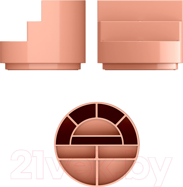 Изображение товара Органайзер настольный Erich Krause Mini Burger Powder / 55774 (персиковый)