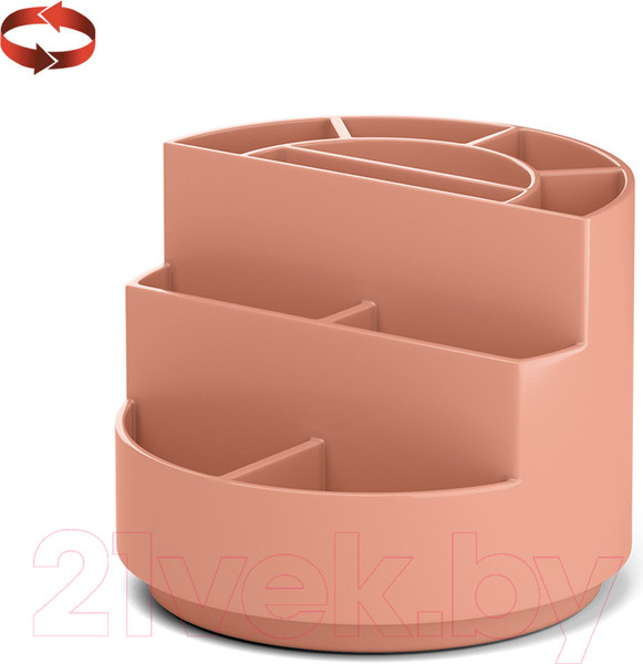 Изображение товара Органайзер настольный Erich Krause Mini Burger Powder / 55774 (персиковый)