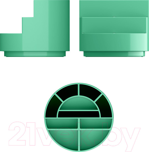 Изображение товара Органайзер настольный Erich Krause Mini Burger Powder / 55776 (оливковый)