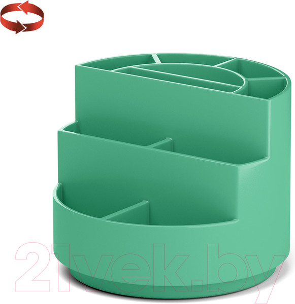 Изображение товара Органайзер настольный Erich Krause Mini Burger Powder / 55776 (оливковый)