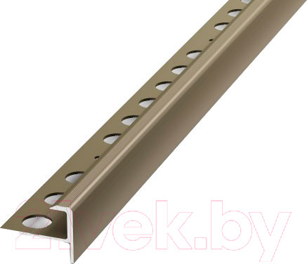 Изображение товара Профиль декоративный Лука Для ступеней F-образный гнущийся ПУ 13-1.2700.04л 2700x8x10 (бронза)