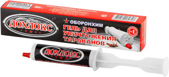 Изображение товара Гель от насекомых Дохлокс Обронхим от тараканов (шприц, 30гр)