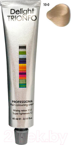 Изображение товара Крем-краска для волос Constant Delight Trionfo Стойкая 10-0 (60мл, светлый блондин натуральный)