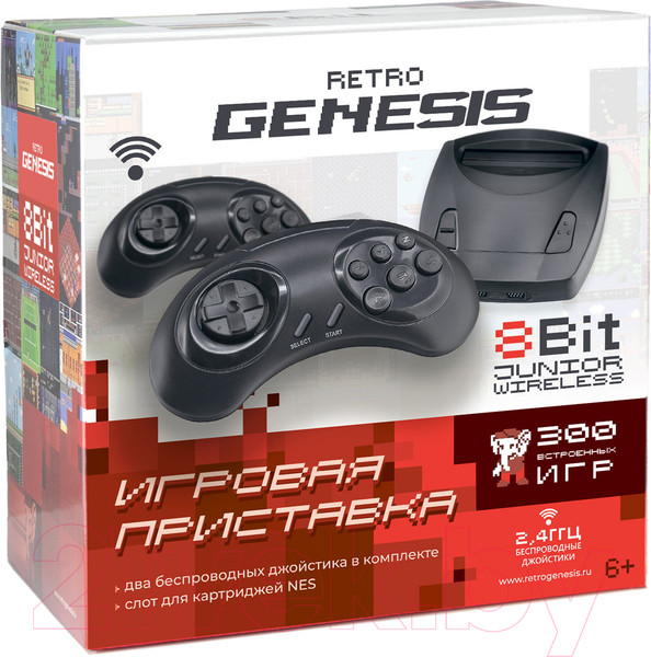 Изображение товара Игровая приставка Retro Genesis 8 Bit Junior Wireless 300 игр / ConSkDn85