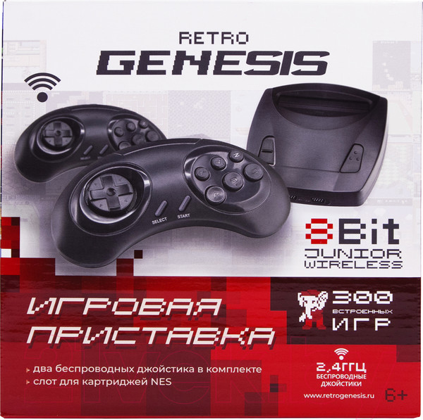 Изображение товара Игровая приставка Retro Genesis 8 Bit Junior Wireless 300 игр / ConSkDn85