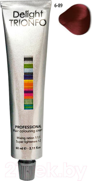 Изображение товара Крем-краска для волос Constant Delight Trionfo Стойкая 6-89 (60мл, темный русый красный фиолетовый)