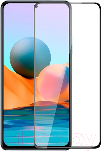 Изображение товара Защитное стекло для телефона Case 3D для Redmi Note 10 4G (черный)