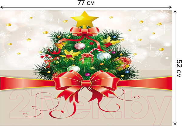 Изображение товара Коврик для ванной JoyArty Новогодняя открытка / bath_78067