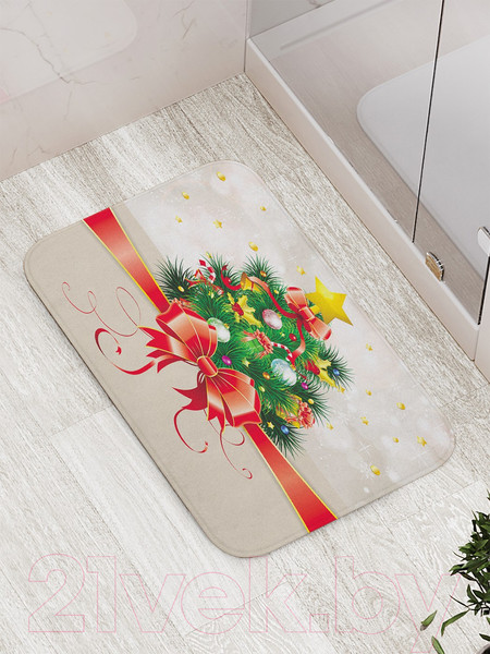 Изображение товара Коврик для ванной JoyArty Новогодняя открытка / bath_78067