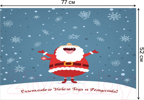 Изображение товара Коврик для ванной JoyArty Вкус Нового Года / bath_78073