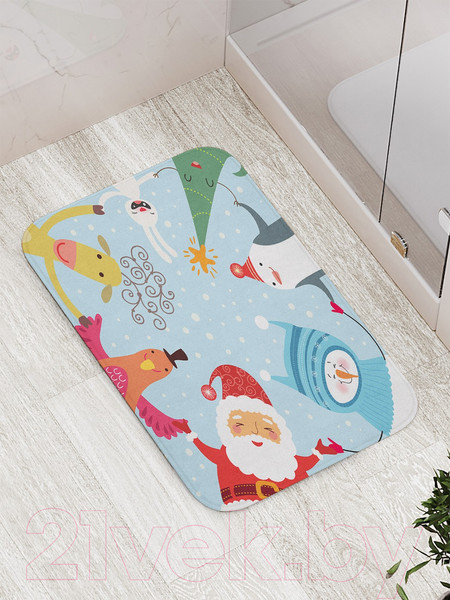 Изображение товара Коврик для ванной JoyArty Веселый хоровод / bath_78074