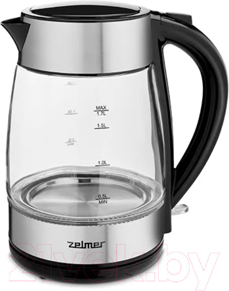Изображение товара Электрочайник Zelmer ZCK8011 (нержавеющая сталь/черный)