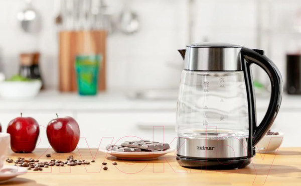 Изображение товара Электрочайник Zelmer ZCK8011 (нержавеющая сталь/черный)