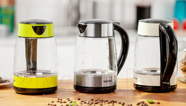 Изображение товара Электрочайник Zelmer ZCK8011 (нержавеющая сталь/черный)