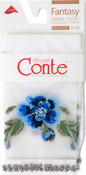 Изображение товара Носки Conte Elegant Fantasy 138 (р.25, белый)