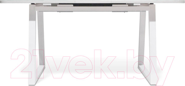 Изображение товара Обеденный стол Sheffilton SHT-T40/130-160 (белый глянцевый/белый)