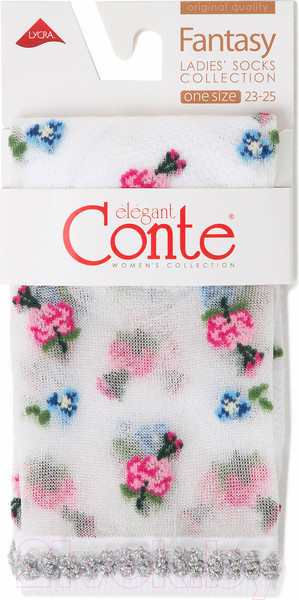 Изображение товара Носки Conte Elegant Fantasy 137 (р.23, белый)
