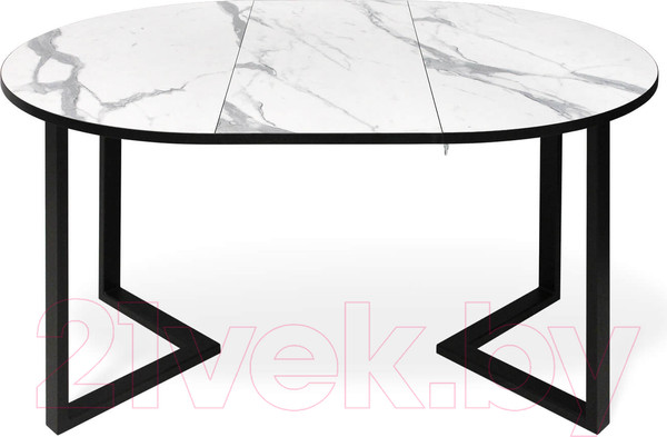 Изображение товара Обеденный стол Sheffilton SHT-T41/100-140 (статуарио венато/черный)