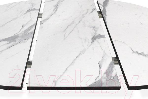 Изображение товара Обеденный стол Sheffilton SHT-T41/100-140 (статуарио венато/черный)