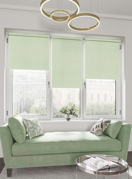 Изображение товара Рулонная штора LEGRAND Бриз 98x175 / 58 068 800 (салатовый)