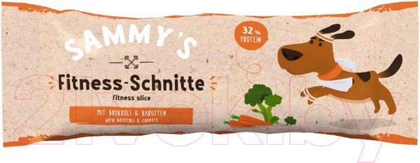 Изображение товара Лакомство для собак Bosch Petfood Sammy's Фитнес слайсы с брокколи и морковью / 6443025 (25г)