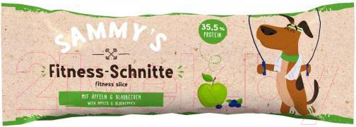 Изображение товара Лакомство для собак Bosch Petfood Sammy's Фитнес слайсы с яблоком и черникой / 6438025 (30г)