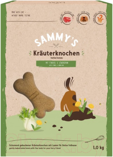Изображение товара Лакомство для собак Bosch Petfood Sammy's Хербал Бон одуванчики / 3429001 (1кг)