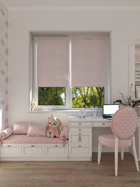 Изображение товара Рулонная штора LEGRAND Гелакси 90x175 / 58 078 278 (пудра)