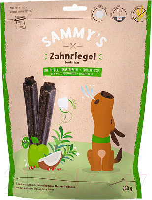 Изображение товара Лакомство для собак Bosch Petfood Sammy's Зубная планка яблоко, кокос / 60410250 (250г)