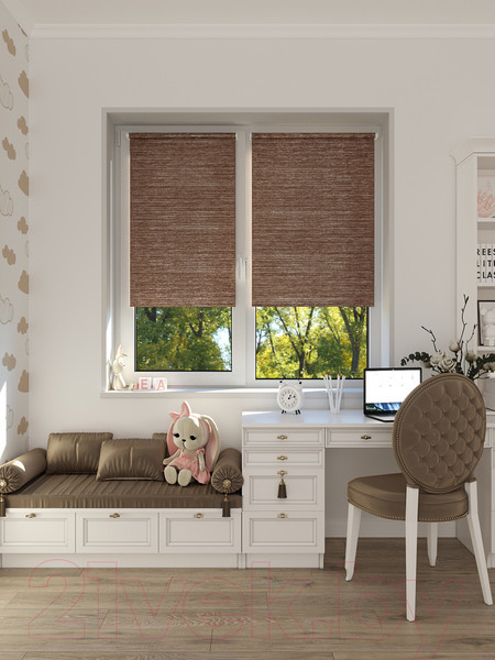 Изображение товара Рулонная штора LEGRAND Гелакси 38x175 / 58 067 378 (какао)