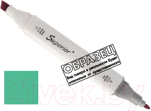 Изображение товара Маркер перманентный Superior Двухсторонний 68 (бирюзово-голубой)