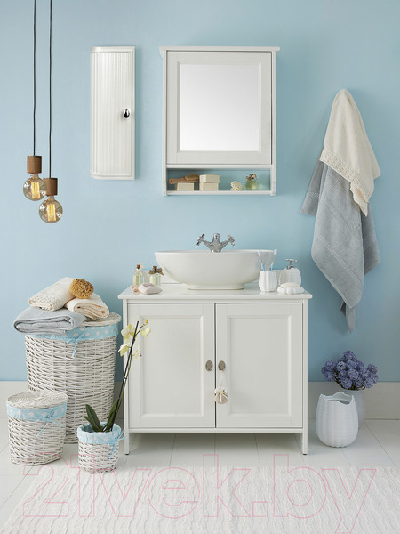 Изображение товара Шкаф для ванной Berossi Hilton Left АС 33101000 (белый)